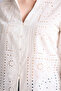 100% Cotton Regular Fit Loose Collar Embroidered Long Sleeve Shirt G0066Ax26Sp - 4