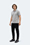Zodiacs Men's Polo Collar Gray T-Shirt - 7