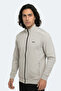Revolver Men's Zippered Stand Collar Pocketed Gray Sweatshirt - 4