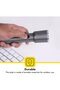 Krypton-KNFL5036 Zoomable LED Flashlight With Type-C Charging | 2500mAh Lithium Battery|4 Lighting M - 6