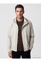 Lcwaikiki Classic Beige Hooded Men's Jacket