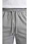 Men's Gray Sports Shorts with Hole Pattern, Back Piping, Flexible, Breathable, Zipper Detail - 7
