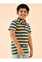 Boys Cotton Striped Polo T-Shirt - 4