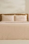 Lisa 100% Cotton Double Duvet Cover Set Rose - 2
