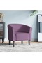 Fotoliu tip cuvă, violet, material textil - 2