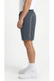 Men's Smoked Sports Shorts with Hole Pattern, Back Piping, Flexible, Breathable, Zipper Detail - 4