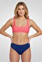 Women Textured Padded Bikini Top, Pink
