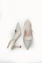 Ysalaela Women's Open Back Pointed Toe Stiletto 0012700 Gold Textured - 8