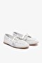 Rocco White Leather Women's Perforated Ballerinas - 4
