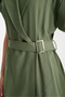 Women's Belt Detailed Double-Breasted Collar Suit - 8