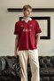 Men's Polo Neck Claret Red T-Shirt