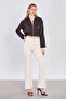 Women's j74 spanish leg jean pants - ecru - 3