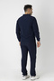 Sports Lycra Men's Tracksuit Set Navy Blue 1247-01 - 3