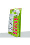 3 IN 1 Universal Power Strip Extension Cord with 3M with Switch - 3