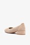 Oblomov Beige Suede Leather Women's Heeled Shoes - 3