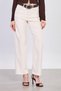 Women's J92 Belted Straight Jean Trousers - Ecru - 2