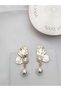 Pearl Dangle Butterfly Gold Women's Earrings (4.5cm) - 3