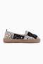 Rosie Black Bohemian Knitted Patterned Espadrille Loafer Women's Shoes - 3