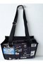 Carrying Bag - Newspaper Patterned /Black - 4