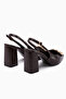Rosemary Brown Buckle Detailed Women's Heeled Shoes - 6