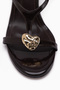 Sweta Brown Ankle Strap Buckle Women's Heeled Shoes - 5