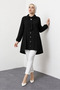 Tie Detailed Buttoned Casual Shirt - 2