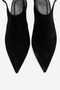 Rosalie Black Suede Pointed Toe Women's Heeled Shoes - 2