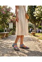 Genuine Leather Daily Women's Sandals Blue - 4
