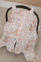 100% Cotton Muslin Stroller Cover |   Soft and Breathable Fabric - Bunny Dream - 2