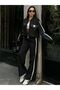 Premium Quality Imported Fabric Stripe Detailed Black Sporty Stylish Women's Double Suit - 3