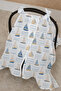 100% Cotton Muslin Stroller Cover |   Soft and Breathable Fabric - Little Sailor - 2
