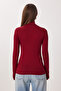 3-Pack Turtleneck Viscose Blouse Lrn0022 Black Burgundy Ecru - 8