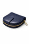 Women's Black Zippered Mini Wallet with Card Holder and Coin Compartment, Stylish Design - 3
