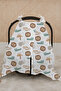 100% Cotton Muslin Stroller Cover |   Soft and Breathable Fabric - Animals - 3