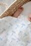 Muslin Coverlet - Pureline Series - Blue Dainty Bows - 2