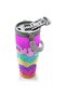 Ice Cream Patterned Thermos with Straw and Direct Drinking Steel Thermos 900 ml 38741 - 3