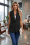 New Season Women's Sleeveless Collared Front Single Button Atlas Vest