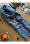Woolly Soft Plain Scarf That Hugs You with Love, Marbled Hair Weave Unisex Scarf - 3
