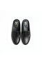 Black Leather Women's Round Toe Sabo Slippers - 2