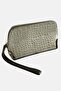 Rectangular Leather Wallet - Gray