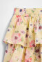 Girl's Yellow Tiered Skirt - 4