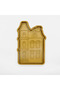 Christmas House Cookie Cutter 7X11 cm Dough Shaper Set /Cookie/Ceramic/Polymer Mixed Color