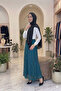 Women's Elastic Waist Lined Floral Patterned Lace Skirt - 2