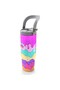 Ice Cream Patterned Thermos with Straw and Direct Drinking Steel Thermos 900 ml 38741 - 4