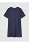 Crew Neck Printed Women's Nightgown (S6) - 2