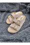 Esem Double Buckle Glittery Stone Comfort Anatomical Sole Slippers - 2