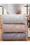 Buldan Production Dowry Deluxe Jacquard Lisbon 4-Piece Bath Towel I 70X140 - 2