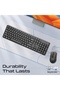 Wireless Keyboard Mouse Combo – 5000DPI, Silent Keys <22dB, 2.4GHz, Plug & Play, English - 5