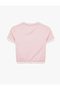 Slim Fit Ribbed Short Sleeve Crew Neck Crop Sports T-Shirt - 4