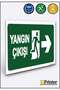 Fire Exit Isg Warning Sign Dekota 15X20 cm